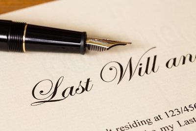 last will and testament paperwork in schaumburg