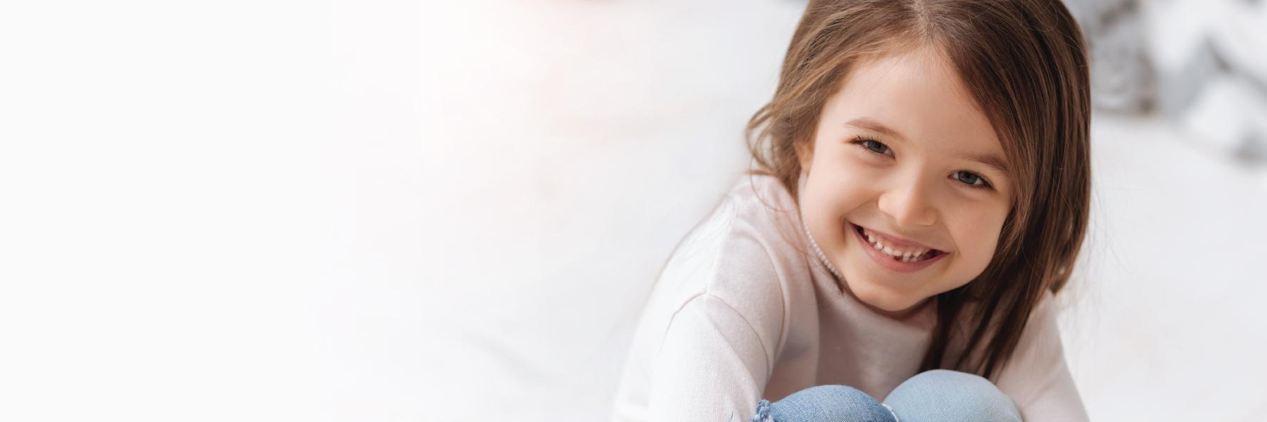young girl smiling