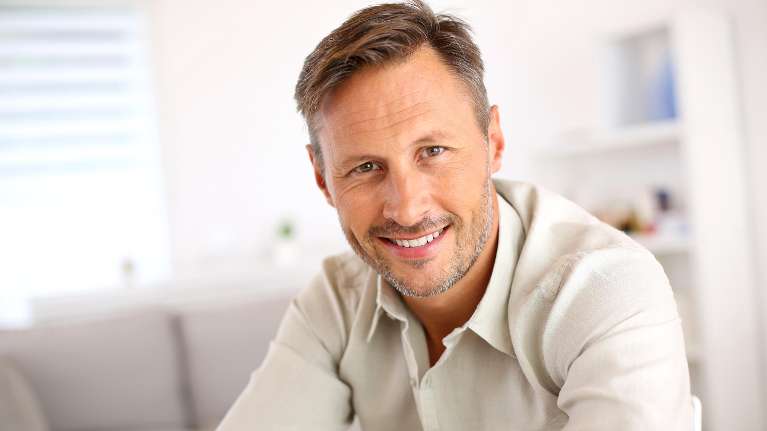 man smiling