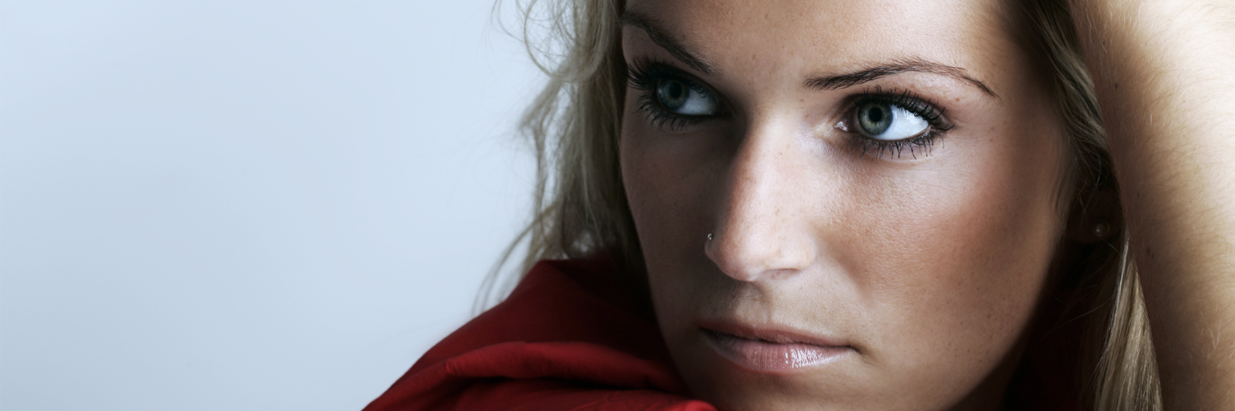 Schaumburg Woman looking forlornly away from camera